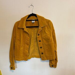 CAbi Citizen mustard yellow trucker jacket, corduroy style, 3909